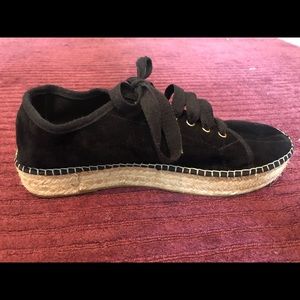 Black espadrille sneakers
